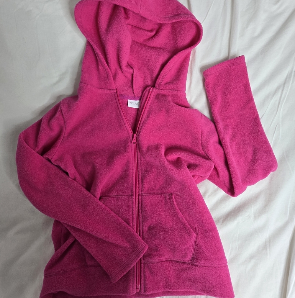 Hot Pink Girl's Fleece Jacket Used